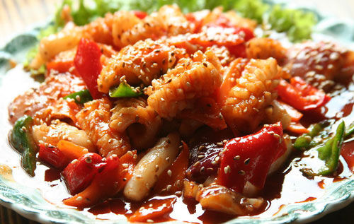 韩式辣炒鱿鱼